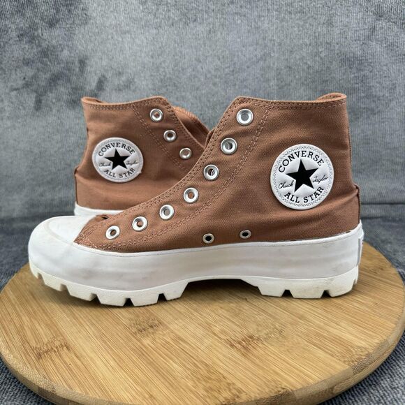 Converse Chuck Taylor All Star Lugged Shoes Womens Size 8 Brown High Top - Picture 6 of 10